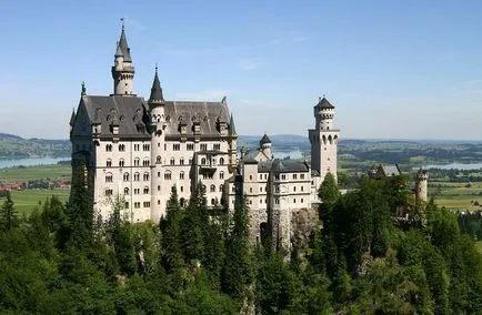 Neuschwanstein kastély, Németország fotó belül, a történelem, hogyan juthat