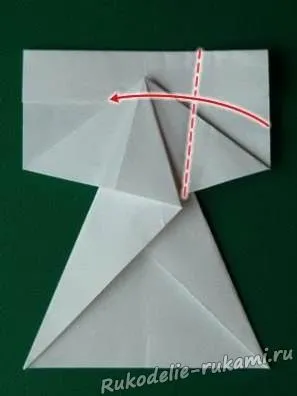 Origami ruha készült pénzt saját kezűleg