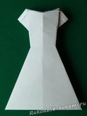 Origami Rochie facut bani cu propriile lor mâini