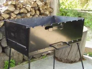 Fő méretei barbecue a fém és a regenerációs a kérelem rajzok, utasítások