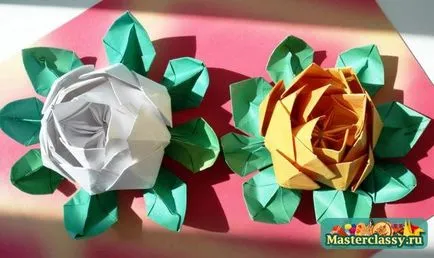 origami virágok