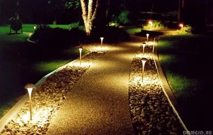 idei originale pentru iluminatul zonei suburbane cu mâinile lor