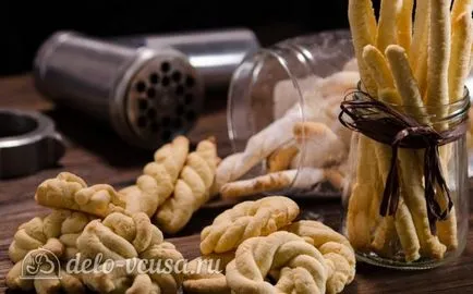 Cookies recept egy húsdaráló egy fotó - egy lépésről lépésre főzés