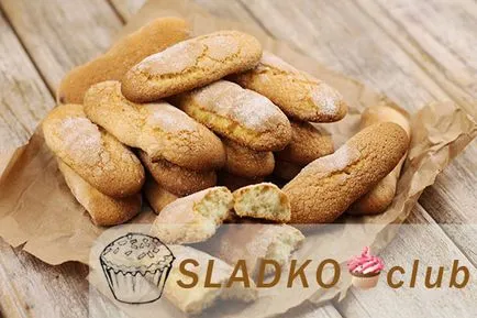 A cookie-k Savoiardi klasszikus recept lépésről lépésre fotók