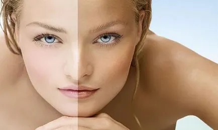 Пилинг на лицето преди и след