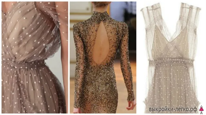 Rochie cu insertii transparente, modele gata făcute și tutoriale despre crearea pe