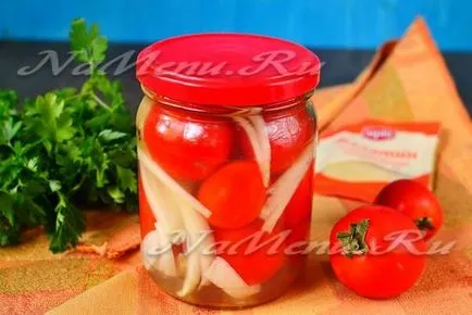 Tomate în jeleu de iarnă minunat fără sterilizare