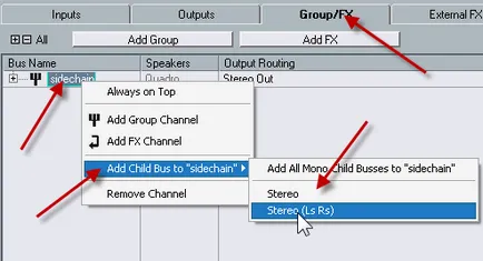 Speciális effektusok kompressziós oldallánc (oldallánc) programot Cubase 5