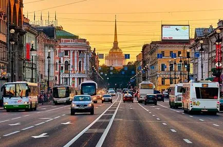 A séta Nevsky Prospect