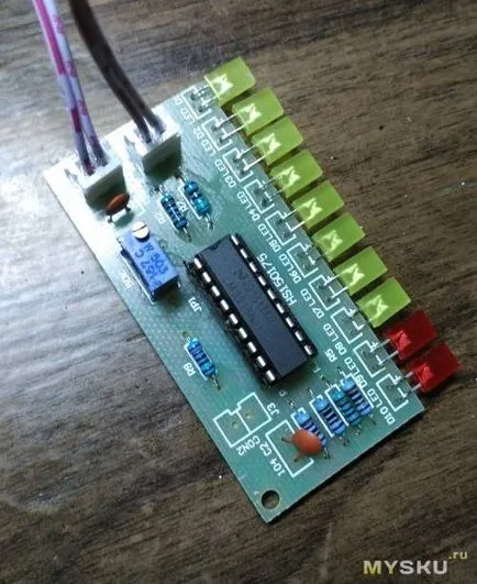 Kit electronic - LED-joasă frecvență la nivel de semnal metru