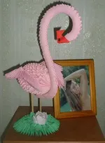 Rózsaszín flamingó - Moduláris origami - Home Moms