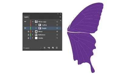 Desen fluture în oglindă, folosind Adobe Illustrator