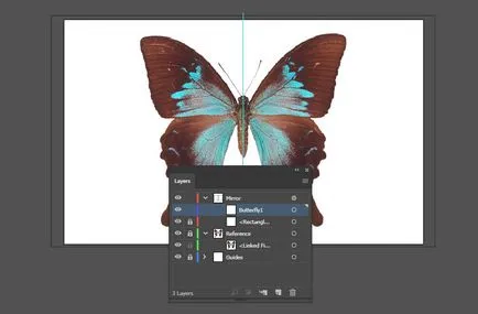 Изготвяне на пеперуда в огледалото, като се използва Adobe Illustrator