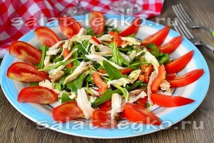 Salata cu rucola si pui