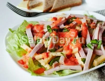 Salata Praga - reteta salata preferata pentru barbati puternice cu fotografii și video