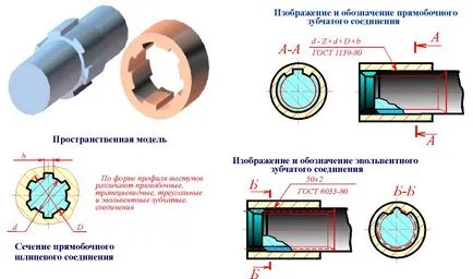 Шлицеви - инженерна графика - информационен сайт за здравословни и безопасни условия