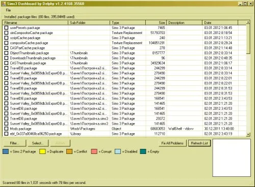 Sims 3 instrument de tabloul de bord - instrument pentru identificarea problemelor de conținut - Pagina 3 - prosims știri