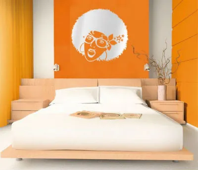 Спалня в оранжеви тонове - вътрешни бележки положителен!