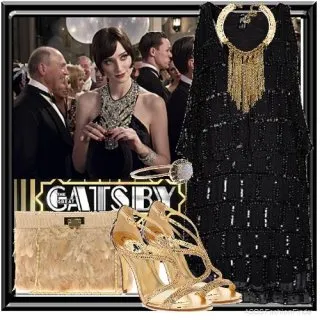 Gatsby stílusú ruhákat, frizura, smink a fotó