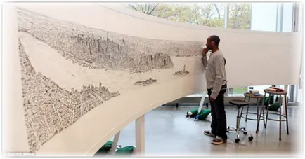 Стивън Уилтшир - аутистичен рисунка панорама гр памет, интересни факти всеки ден!