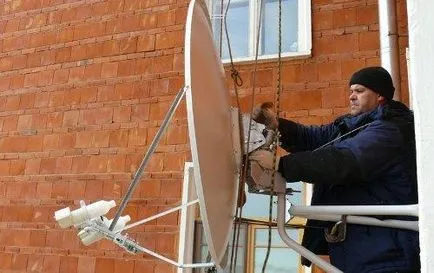 Parabolaantenna az erkélyen és a loggia telepíti saját kezébe