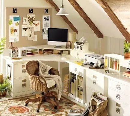 20 Стилният интериор на дома офиса, интериорен дизайн, интериор със собствените си ръце