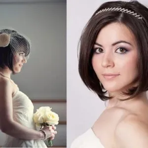 Esküvői frizurák rövid haj - top 100 fotó 2017
