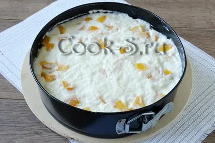 Торта с консервирани праскови - стъпка по стъпка рецепта със снимки, десерти