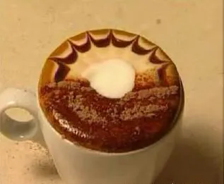 latte de decorare și cappuccino