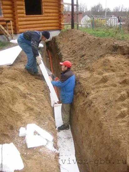 Melegítő a szeptikus tartály a felmelegedés a téli technológia, szakmai tanácsadás