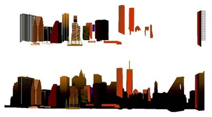 CorelDRAW уроци съставят панорамата на града, рисуване на картина с детайли и текстури