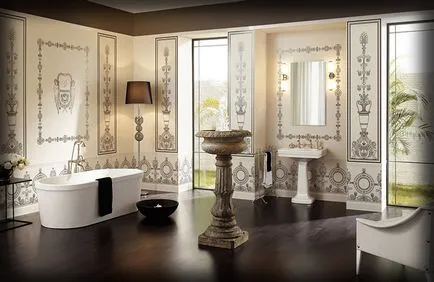 Fürdőszoba az angol stílus - 18 fotó belsőépítészeti