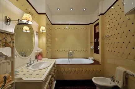 Fürdőszoba az angol stílus - 18 fotó belsőépítészeti