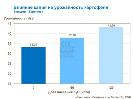 Увеличаването на размера на картофените клубени, Yara