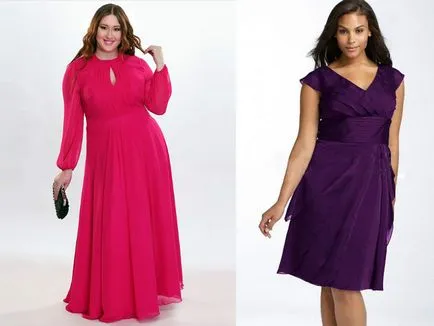 Вечерни рокли за дебелите жени подчертават вашата статия
