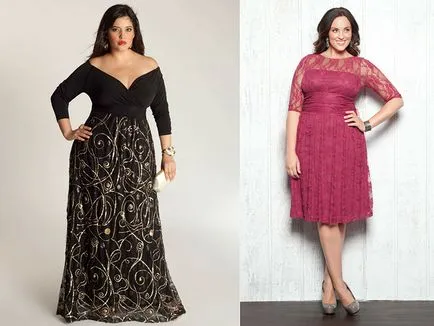 Вечерни рокли за дебелите жени подчертават вашата статия