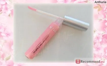Lip Gloss Merilin lipgloss violent strălucitoare - «roz moale revizuirea luciu drăguț roz
