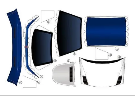 Bmw m3 hârtie GTR - scanare pentru imprimare și lipirea