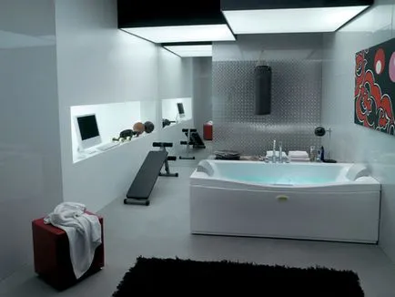 Fotografii de baie cu jacuzzi în interiorul camerei