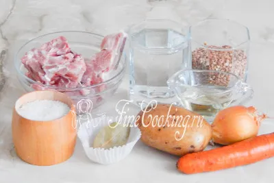 Елда супа с месо - рецепта със снимки
