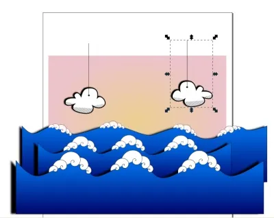 Inkscape - tapet cu pește