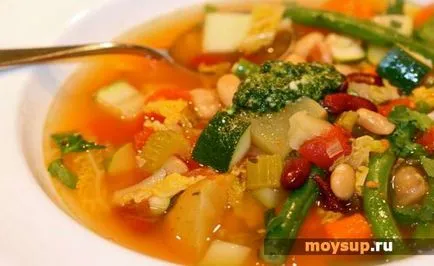 Olasz minestrone leves - lépésről lépésre recept