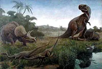 Тъй като православна църква се отнася до останките на динозаврите