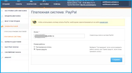 Cum de a lega PayPal la magazinul online