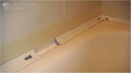 Hogyan ragasztó kerámia frízekkel a fürdő - típusú határok fürdők