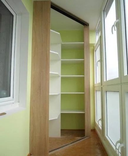Как да си направим ъглов шкаф на балкона или лоджия със снимки