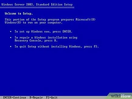 Cum se instalează Windows Server 2003