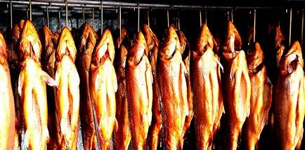 Hogyan kell tárolni a füstölt hal a hűtőben, fagyasztóban, a természetben, jeleit romlott halat