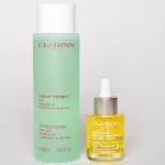 Козметични масла за лице Clarins лотос, сантал, Орхидея Bleue, красота вътрешна за