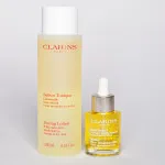 Козметични масла за лице Clarins лотос, сантал, Орхидея Bleue, красота вътрешна за